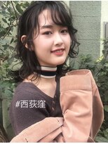 アミュレット バイ サファリ 西荻窪(AMULETTE BY SAFARI)&nbsp;黒髪でも軽やか×ミディアムレイヤー