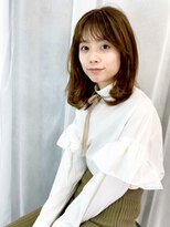 エムスラッシュ アヴェダ 自由が丘(M.SLASH AVEDA)&nbsp;ハイライトグラデーション/くせ毛風/セミディ/自由が丘