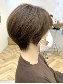 小顔ショート/ハイライト/白髪ぼかし/ひし形シルエットROMMY田中