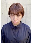 耳掛けショートボブ