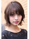 上品フォルムの大人ボブ×外はね