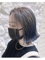 モアナ バイ ヘッドライト 沖縄東崎店(Moana by HEADLIGHT)&nbsp;Moana【東崎】#グラデーションカラー#ネイビー#ボブ