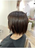 切りっぱなしショートボブ【希望が丘/Be-1】