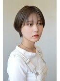 大人可愛い20代30代黒髪似合わせカットイメチェン流しバング