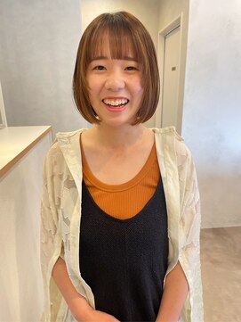 リタ(Lita.) コンパクトボブ 丸みショートボブ ワンカール ミニボブ 透明感