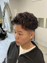 ライズ 綾瀬店(RISE)&nbsp;【オールバックスパイラルパーマ】ツーブロック束感ショート！