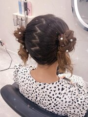 ツインおだんご【クランソア】ヘアセット/ヘアメ/心斎橋