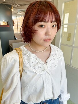 シロ(ciLo) レッドカラー×マッシュボブ