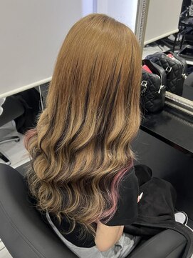 ヘアーデザイン ジェルム(Hair Design germe) ローライト×イヤリングカラー / YUDU