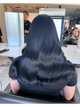 ブレンド 渋谷(BLend) 縮毛矯正.レイヤーカット.ブルーブラック.髪質改善. ヘアカラー