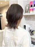 福山美容室Caary インナーカラーウルフボブ秋カラー40代50代