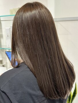 アントワープトーキョー(antwerp TOKYO) 30代40代髪質改善酸性ストレートハイライトオリーブベージュ