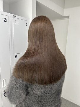 イロウ 山口どうもん店(IROW) オリーブベージュ / ブリーチなしダブルカラー　ハイトーン