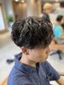 【6月男性限定】カット+パーマ　流行りのパーマヘア
