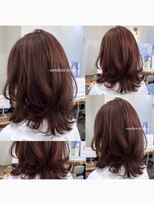 コンティロミー(CONTI ROMMY.)&nbsp;ミディアムレイヤー/韓国風巻き/ピンクベージュ/20代～50代