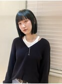 モスグリーン×ボブ