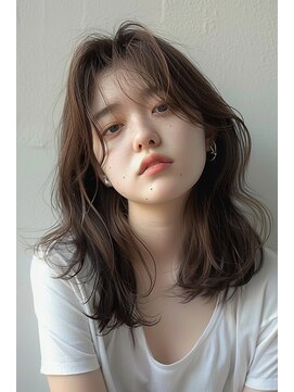 ラナ 新宿(lana) センターパート/似合わせ/くびれヘア/【lana hair新宿】