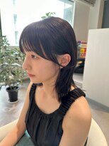 アム(amu)&nbsp;レイヤーカット/おくれ毛カット/グレージュカラー