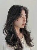 20代レイヤーカット◎無造作×グレージュ×ロング小顔ヘア