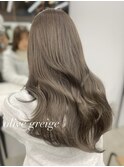 透明感オリーブグレージュカラー/韓国くびれヘア/表参道