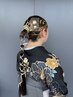 卒業式　ヘアセット　着付け　　￥14850～　電話ご予約のみ