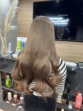 ラピス 大阪心斎橋店(Lapis) アッシュミルクティー/髪質改善/ダブルカラー/ブリーチリタッチ