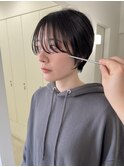 顔まわりカット/ハッシュボブ
