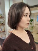 バッサリカット丸みショートボブ/ショートカット/ショートヘア
