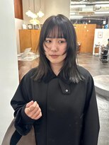 ニール シトロン 名古屋 伏見 丸の内(NEELU citron) 【NEELU_RIE】透明感グレージュ×顔まわりレイヤー