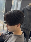 MEN’S HAIR/重めセンターパート
