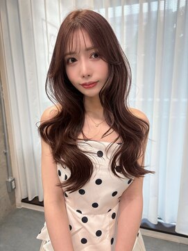 リリー(Lilley) 【稲永麻衣】レイヤーカット+顔周りカット+ブラウン+韓国ヘア