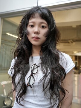 ノラ シブヤ(NORA) 小顔ミディアムパーマミディアムデジタルパーマボブパーマ前髪