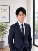 MEN's Baguz MEN'Sカット/ MEN'Sパーマ/ MEN'Sカラー 清潔感抜群の好印象センターパート