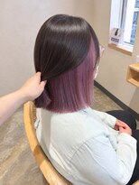 ユニカ 宇都宮(yunica)&nbsp;インナーカラー　推しカラー　シルバー　ムラサキ