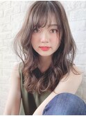【Zina 池袋】イメチェン毛先パーマ耳かけ×フォギーベージュ
