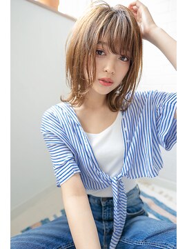 サングース(Sungoose) Sungoose 大人かわいいココアブラウンフリンジウェーブ