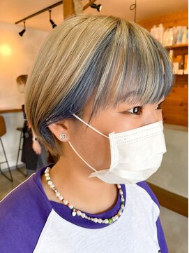 ビスクヘアデザイン(bisq hair design) コントラスト　ハイトーンカラー