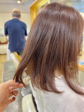 カノープス ヘアアンドメイクアップ(Canopus hair&make up) 大人かわいいボブxミルクティーアッシュ[リタッチ/ショートボブ]