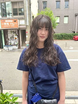 CAF FUKO/ドライパーマ/ロングヘア/くるくるパーマ/大阪/心斎橋
