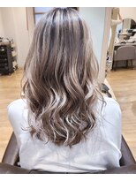 ヘアーアンドスパ フラップス(FLAPS) バレイヤージュ/ホワイトミルクティ