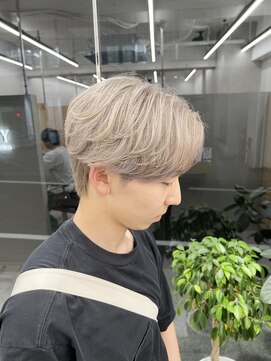 イヴ 原宿(I've) 毛流れセンターパート×ホワイトベージュ【原宿/i've】tomoya