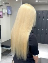 ベレーザ 渋谷(BELEZA)&nbsp;9512渋谷ブロンドホワイトアッシュ髪質改善ストレート韓国ヘア