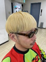松本平太郎美容室 大宮店 抜きっぱなし金髪/30代40代50代60代