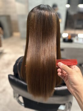 ソル 八王子(SOL) ハイトーンカラーへの縮毛矯正