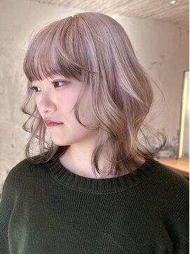 ボコカ(bococa) 【macana指名】ホワイトベージュ 裾カラー エンドカラー