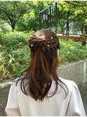 ハーフアップ