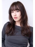 レイヤーカット シースルーバング 20代30代40代 美髪 暗髪
