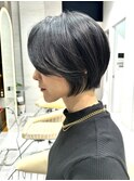 イメチェン外ハネボブ美髪ワイドバングレイヤーショート/大宮