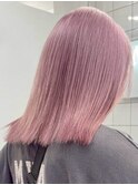 ホワイトピンク[新宿駅/ホワイトブロンド/イメチェン/美髪]