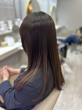 アオ 花咲町(a-o) 軽めのツヤロングレイヤー♪